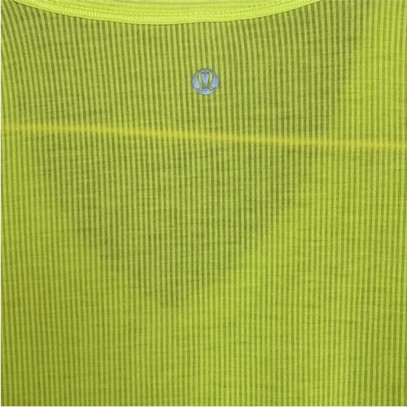 Lululemon Tonka Stripe Burnout Split Pea Karmady Short Sleeve Top - Picture 8 of 10